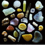 Magnified grains of sand.